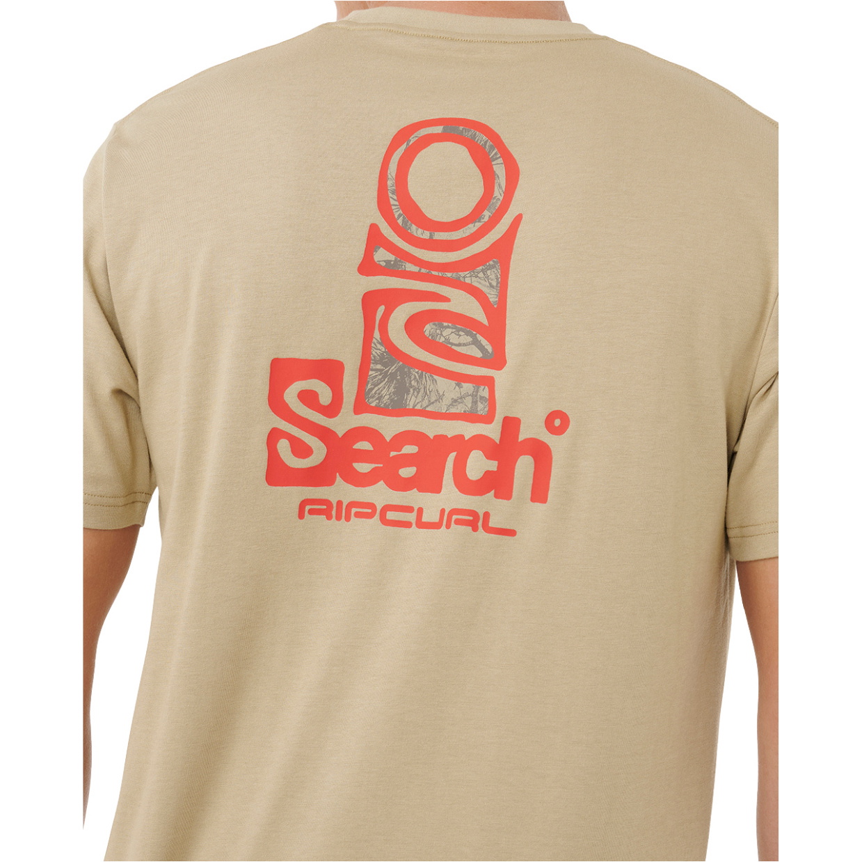 2025 Rip Curl Männer Vaporcool Suche Stack Tee 0K5MTE - Khaki Rock